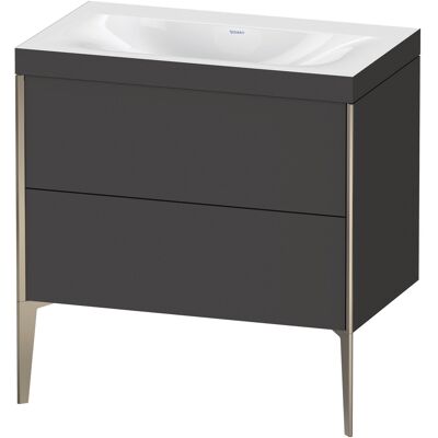 Duravit Xviu Ensemble Lavabo C-Bonded 2 Tiroirs - Graphit Supermatt - Publicité Duravit Xviu Ensemble Lavabo C-Bonded 2 Tiroirs - Graphit Supermatt - Publicité