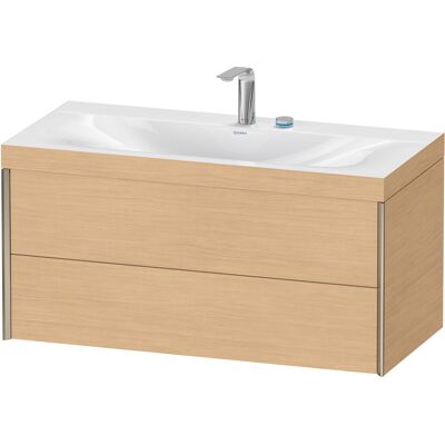 Ensemble de meuble de salle de bain Duravit mural - Eiche Nature/Champagne Mat - XV4616EB130C - Publicité Ensemble de meuble de salle de bain Duravit mural - Eiche Nature/Champagne Mat - XV4616EB130C - Publicité