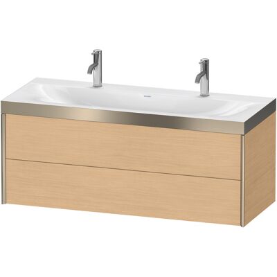Ensemble salle de bain Duravit mural Bois Chêne Nature/Champagne Mat - XViu 2 Tiroirs - Publicité Ensemble salle de bain Duravit mural Bois Chêne Nature/Champagne Mat - XViu 2 Tiroirs - Publicité