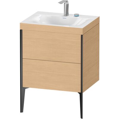 Duravit XViu Chêne Nature / Noir Mat Ensemble - Ensemble Lavabo - Publicité Duravit XViu Chêne Nature / Noir Mat Ensemble - Ensemble Lavabo - Publicité