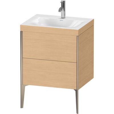 Duravit Xviu Chêne Nature / Champagne Mat Ensemble - Lavabo et Meuble - Publicité Duravit Xviu Chêne Nature / Champagne Mat Ensemble - Lavabo et Meuble - Publicité