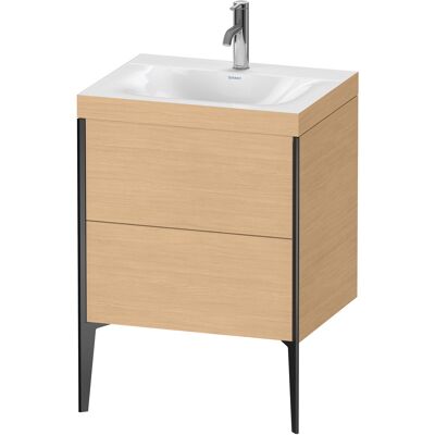 Duravit Xviu Ensemble C-Bonded - 2 Tiroirs, 60x48cm, Chêne Nature/Noir Mat - Publicité Duravit Xviu Ensemble C-Bonded - 2 Tiroirs, 60x48cm, Chêne Nature/Noir Mat - Publicité