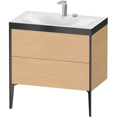 Duravit Xviu Ensemble C-Bonded Lavabo 2 Tiroirs Noir Mat - Ensemble Lavabo - Publicité Duravit Xviu Ensemble C-Bonded Lavabo 2 Tiroirs Noir Mat - Ensemble Lavabo - Publicité