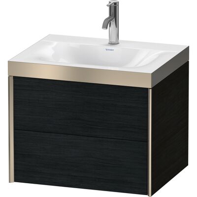 Duravit Xviu Ensemble Salle de Bain Murale Eiche Noir Mat - C-Bonded, 2 Tiroirs - Publicité Duravit Xviu Ensemble Salle de Bain Murale Eiche Noir Mat - C-Bonded, 2 Tiroirs - Publicité