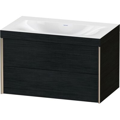 Duravit Xviu Ensemble Meuble Murale - Chêne Noir/Champagne - Publicité Duravit Xviu Ensemble Meuble Murale - Chêne Noir/Champagne - Publicité