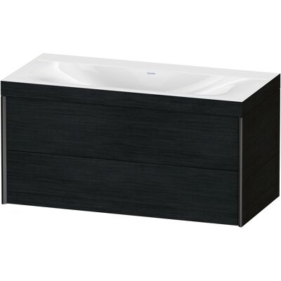Ensemble de lavabo mural Duravit Eiche Schwarz Matt - Modèle XV4616NB216C - Publicité Ensemble de lavabo mural Duravit Eiche Schwarz Matt - Modèle XV4616NB216C - Publicité