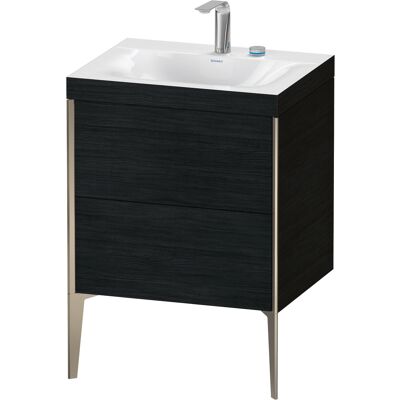 Duravit Xviu Noir/Champagne Ensemble - Meuble de Salle de Bain, 2 Tiroirs - Publicité Duravit Xviu Noir/Champagne Ensemble - Meuble de Salle de Bain, 2 Tiroirs - Publicité