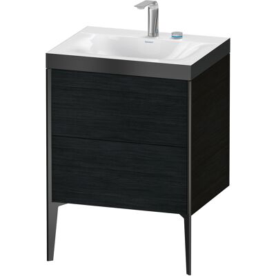 Duravit Xviu Eiche Schwarz/Profil Schwarz Matt - Ensemble de lavabo - Publicité Duravit Xviu Eiche Schwarz/Profil Schwarz Matt - Ensemble de lavabo - Publicité