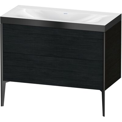 Duravit Xviu C-Bonded Set - Mural, 2 Tiroirs, Noir - Publicité Duravit Xviu C-Bonded Set - Mural, 2 Tiroirs, Noir - Publicité