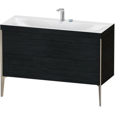 Duravit Xviu C-Bonded Set Meuble Vasque Eiche Noir/Champagne Mat - Ensemble Lavabo - Publicité Duravit Xviu C-Bonded Set Meuble Vasque Eiche Noir/Champagne Mat - Ensemble Lavabo - Publicité