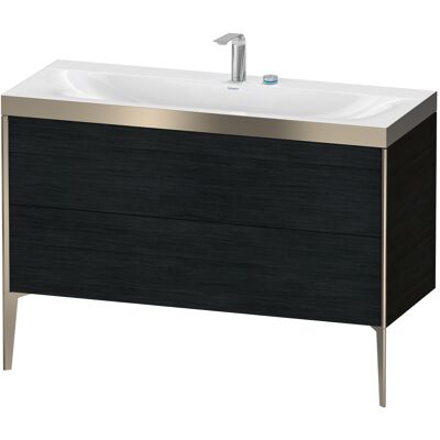 Duravit Xviu Ensemble C-bonded Mural Eiche Noir/Champagne Mat - Ensemble Lavabo - Publicité Duravit Xviu Ensemble C-bonded Mural Eiche Noir/Champagne Mat - Ensemble Lavabo - Publicité