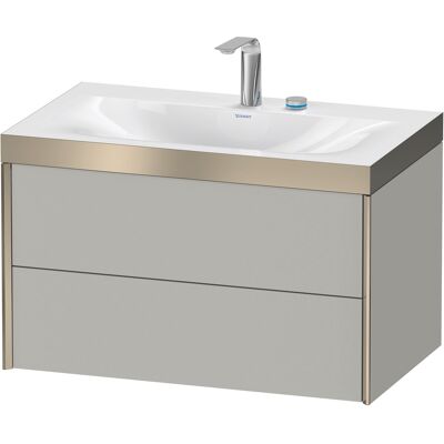 Duravit Xviu Ensemble de Lavabo Murale c-bonded - Beton Gris - Publicité Duravit Xviu Ensemble de Lavabo Murale c-bonded - Beton Gris - Publicité