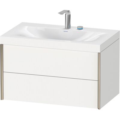 Duravit Ensemble Xviu mural blanc mat avec 2 tiroirs - Lavabo - Publicité Duravit Ensemble Xviu mural blanc mat avec 2 tiroirs - Lavabo - Publicité