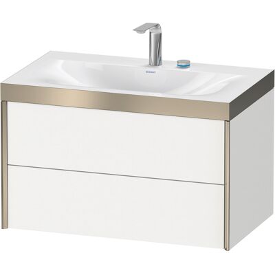 Ensemble Duravit Xviu mural - 2 tiroirs, Tip-on, Blanc Mat - Lavabo mural - Publicité Ensemble Duravit Xviu mural - 2 tiroirs, Tip-on, Blanc Mat - Lavabo mural - Publicité