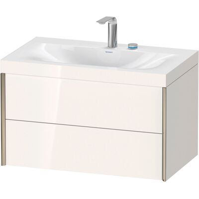 Duravit XViu Ensemble Lavabo et Meuble Mural - Blanc Haute Brillance - Publicité Duravit XViu Ensemble Lavabo et Meuble Mural - Blanc Haute Brillance - Publicité