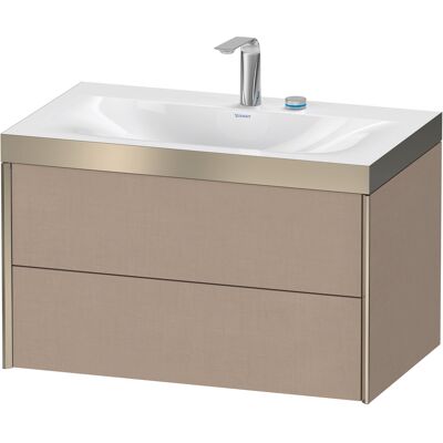 Duravit Xviu Ensemble Mural - Lavabo, Leinen/Champagner Mat - Publicité Duravit Xviu Ensemble Mural - Lavabo, Leinen/Champagner Mat - Publicité