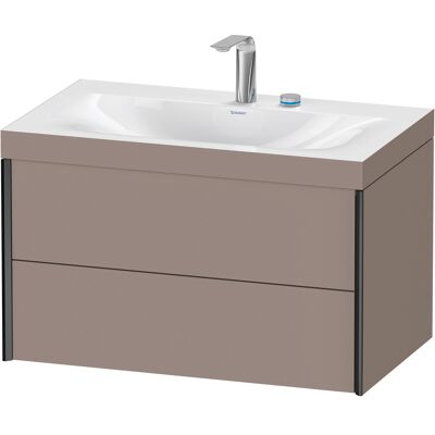 Ensemble Lavabo Duravit Xviu mural - Noir & Basalte - Publicité Ensemble Lavabo Duravit Xviu mural - Noir & Basalte - Publicité
