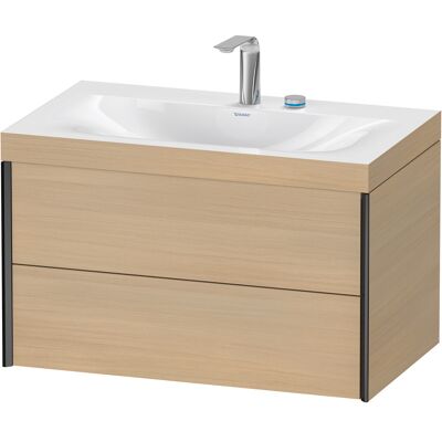Ensemble de lavabo mural Duravit C-Bonded - Chêne Méditerranéen / Noir Mat - Publicité Ensemble de lavabo mural Duravit C-Bonded - Chêne Méditerranéen / Noir Mat - Publicité