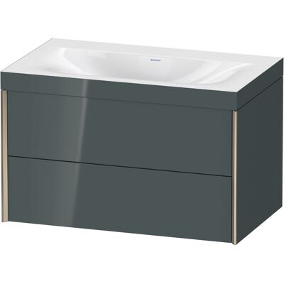Ensemble de lavabo mural Duravit Xviu C-Bonded - Gris - Publicité Ensemble de lavabo mural Duravit Xviu C-Bonded - Gris - Publicité
