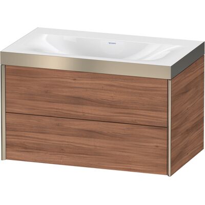 Duravit Nussbaum Nature/Profil Champagne Mat Ensemble Lavabo Mural - C-Bonded - Publicité Duravit Nussbaum Nature/Profil Champagne Mat Ensemble Lavabo Mural - C-Bonded - Publicité