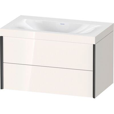 Ensemble de salle de bain mural blanc brillant Duravit avec 2 tiroirs - XV4615NB222C - Publicité Ensemble de salle de bain mural blanc brillant Duravit avec 2 tiroirs - XV4615NB222C - Publicité