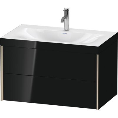Ensemble mural Duravit XViu - Lavabo en Noir Brillant - Publicité Ensemble mural Duravit XViu - Lavabo en Noir Brillant - Publicité
