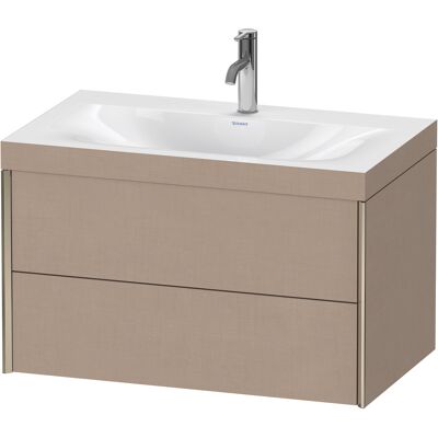 Duravit Leinen/Champagne Mat Ensemble Lavabo Murale - C-Bonded - Publicité Duravit Leinen/Champagne Mat Ensemble Lavabo Murale - C-Bonded - Publicité