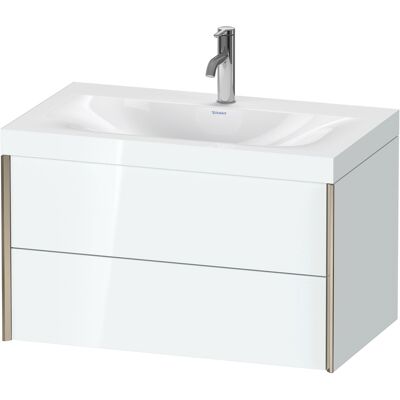 Duravit Modèle XV4615OB185C Ensemble salle de bain mural - Blanc brillant - Publicité Duravit Modèle XV4615OB185C Ensemble salle de bain mural - Blanc brillant - Publicité