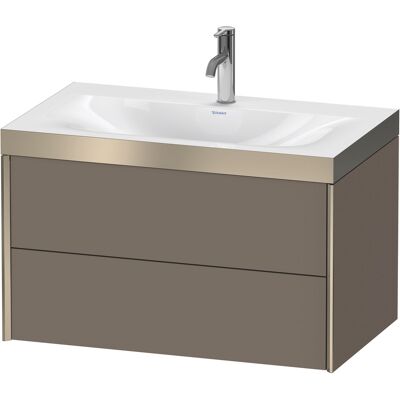 Ensemble de salle de bain Duravit Xviu C-Bonded - Gris soie mate - Publicité Ensemble de salle de bain Duravit Xviu C-Bonded - Gris soie mate - Publicité