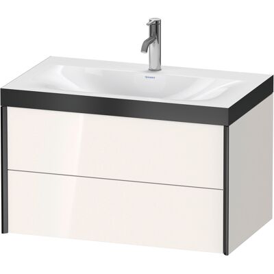 Duravit Ensemble Salle de Bain Blanc Brillant Mural avec 2 Tiroirs - XViu XV4615OB222P - Publicité Duravit Ensemble Salle de Bain Blanc Brillant Mural avec 2 Tiroirs - XViu XV4615OB222P - Publicité
