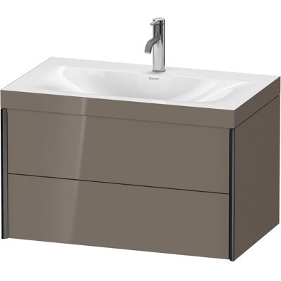 Ensemble de meuble-lavabo suspendu Duravit - Gris Flannel, 2 tiroirs, sans trop-plein - Publicité Ensemble de meuble-lavabo suspendu Duravit - Gris Flannel, 2 tiroirs, sans trop-plein - Publicité