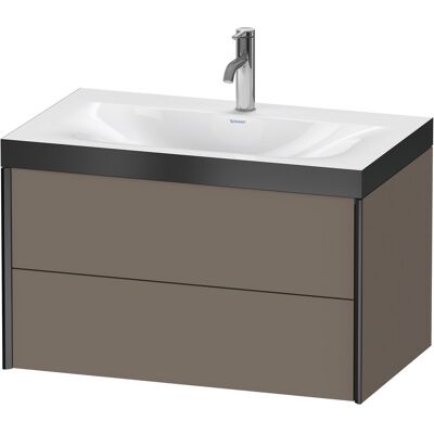 Ensemble de lavabo rectangulaire gris mural Duravit - Publicité Ensemble de lavabo rectangulaire gris mural Duravit - Publicité