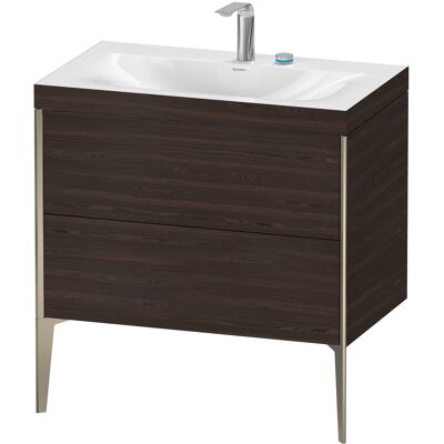 Duravit Nussbaum gebürstet/Profil Champagner Matt Ensemble Lavabo - Ensemble Lavabo - Publicité Duravit Nussbaum gebürstet/Profil Champagner Matt Ensemble Lavabo - Ensemble Lavabo - Publicité