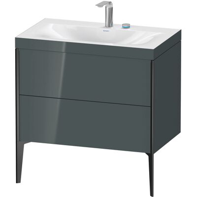 Duravit Modèle XViu Ensemble Autoportant avec Dolomiti Gris Brillant - Set Lavabo - Publicité Duravit Modèle XViu Ensemble Autoportant avec Dolomiti Gris Brillant - Set Lavabo - Publicité