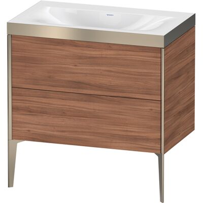 Duravit Xviu Ensemble C-Bonded Lavabo - 2 Tiroirs - Sans Trou de Robinet - Publicité Duravit Xviu Ensemble C-Bonded Lavabo - 2 Tiroirs - Sans Trou de Robinet - Publicité