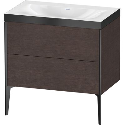 Ensemble Duravit en chêne foncé brossé - 2 tiroirs - Lavabo - Publicité Ensemble Duravit en chêne foncé brossé - 2 tiroirs - Lavabo - Publicité