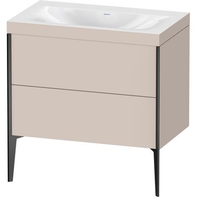 Duravit XViu Ensemble C-Bonded Lavabo - Rectangle, 2 tiroirs, sans trop-plein, Taupe Mat - Publicité Duravit XViu Ensemble C-Bonded Lavabo - Rectangle, 2 tiroirs, sans trop-plein, Taupe Mat - Publicité