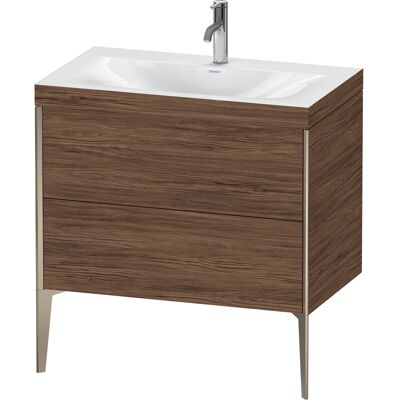 Duravit Noyer Foncé Ensemble Lavabo - Mural, 80x48cm - Publicité Duravit Noyer Foncé Ensemble Lavabo - Mural, 80x48cm - Publicité