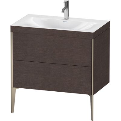 Duravit Xviu Ensemble c-bonded - 2 tiroirs - Chêne foncé - Ensemble lavabo - Publicité Duravit Xviu Ensemble c-bonded - 2 tiroirs - Chêne foncé - Ensemble lavabo - Publicité