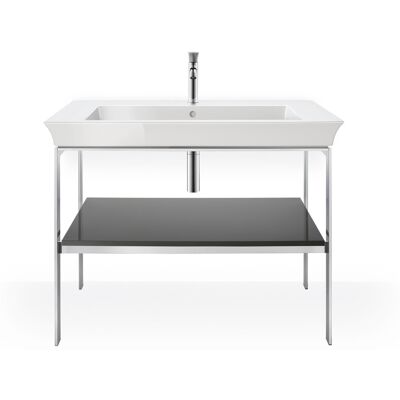 Console lavabo Duravit White Tulip - Rectangulaire, Graphit Hochglanz, sur pied - White Tulip - Publicité Console lavabo Duravit White Tulip - Rectangulaire, Graphit Hochglanz, sur pied - White Tulip - Publicité