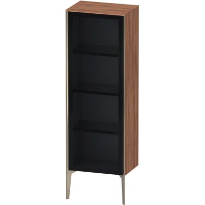Armoire semi-hauteur Duravit XViu - Porte en verre - Champagne Mat / Nussbaum - Publicité Armoire semi-hauteur Duravit XViu - Porte en verre - Champagne Mat / Nussbaum - Publicité