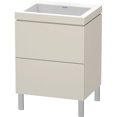 Duravit L-Cube Lavabo - Taupe, 2 Tiroirs, Design Moderne - Meuble lavabo - Publicité Duravit L-Cube Lavabo - Taupe, 2 Tiroirs, Design Moderne - Meuble lavabo - Publicité