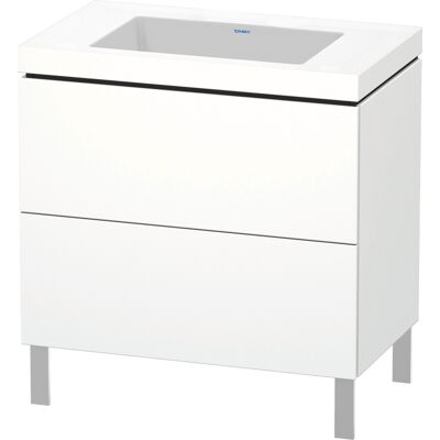Lave-mains Duravit L-Cube - Moderne, Blanc, 2 Tiroirs - Publicité Lave-mains Duravit L-Cube - Moderne, Blanc, 2 Tiroirs - Publicité