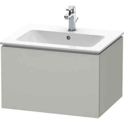 Meuble lavabo mural Duravit L-Cube - 62x48.1 cm, Gris Béton - Publicité Meuble lavabo mural Duravit L-Cube - 62x48.1 cm, Gris Béton - Publicité