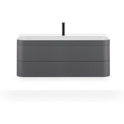 Ensemble de Meuble de Salle de Bain Mural - Duravit Happy D.2 Plus, Graphite, 117,5x49cm - Publicité Ensemble de Meuble de Salle de Bain Mural - Duravit Happy D.2 Plus, Graphite, 117,5x49cm - Publicité