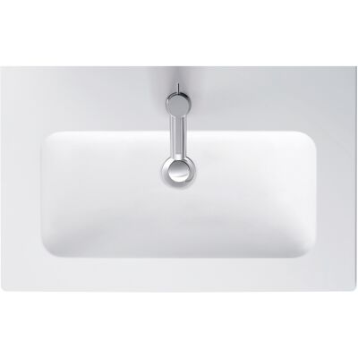 Lavabo compact blanc mat Duravit - Lavabo - Publicité Lavabo compact blanc mat Duravit - Lavabo - Publicité