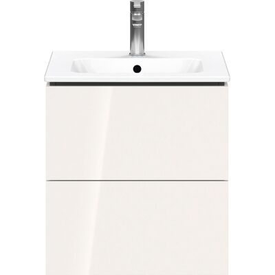 Duravit L-Cube Meuble lavabo mural avec 2 tiroirs - Blanc laqué - Publicité Duravit L-Cube Meuble lavabo mural avec 2 tiroirs - Blanc laqué - Publicité