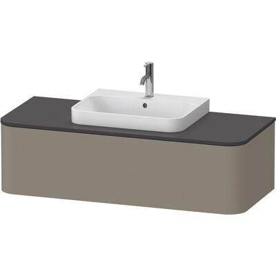 Duravit Meuble lavabo mural - Gris pierre 1300x550mm, 1 tiroir - Publicité Duravit Meuble lavabo mural - Gris pierre 1300x550mm, 1 tiroir - Publicité