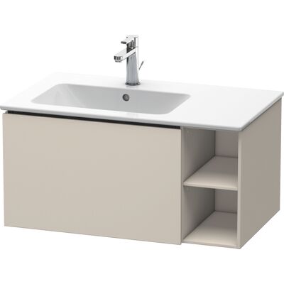 Duravit L-Cube Meuble mural - Taupe Mat - Publicité Duravit L-Cube Meuble mural - Taupe Mat - Publicité