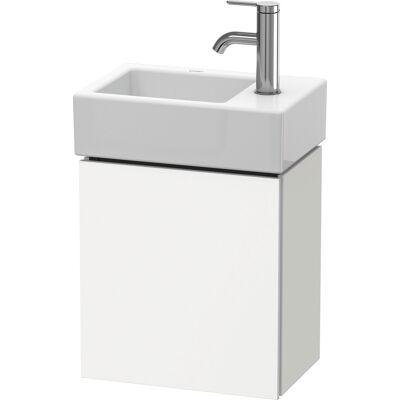 Duravit L-Cube Meuble lavabo mural - Blanc Mat, 1 porte, charnière gauche, 36.4x24.1 cm - Publicité Duravit L-Cube Meuble lavabo mural - Blanc Mat, 1 porte, charnière gauche, 36.4x24.1 cm - Publicité